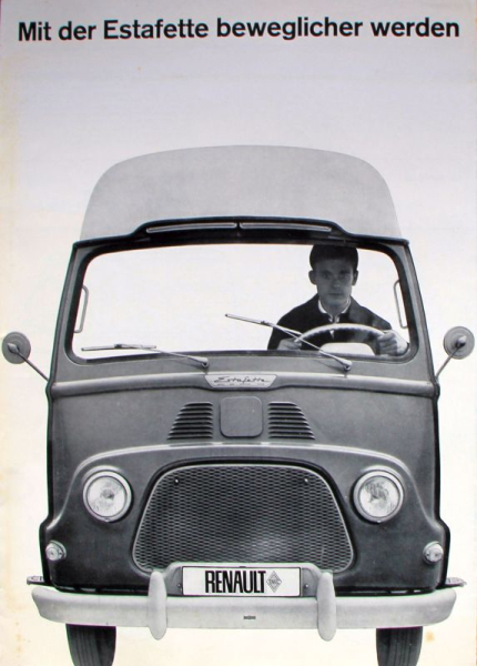 Renault Estafette Modelprogram 1962 Carbrochure (7158)